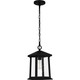 Quoizel Satterfield One Light Outdoor Hanging Lantern in Matte Black - SAT1909MBK