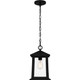 Quoizel Satterfield One Light Outdoor Hanging Lantern in Matte Black - SAT1909MBK