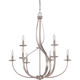 Quoizel - SER5009IF - Nine Light Chandelier - Serenity - Italian Fresco Quoizel - SER5009IF - Nine Light Chandelier - Serenity - Italian Fresco
