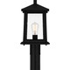 Quoizel Satterfield One Light Outdoor Post Mount in Matte Black - SAT9009MBK