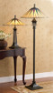 Quoizel Gotham Two Light Floor Lamp in Vintage Bronze - TF9397VB