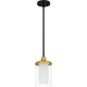 Quoizel Rowland One Light Mini Pendant in Matte Black - ROW1506MBK Quoizel Rowland One Light Mini Pendant in Matte Black - ROW1506MBK