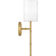 Quoizel Quoizel Wood One Light Wall Sconce in Aged Brass - QW16126AB Quoizel Quoizel Wood One Light Wall Sconce in Aged Brass - QW16126AB