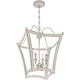 Quoizel Summerford Four Light Pendant in Antique White - SUM5216AWH