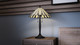 Quoizel Tiffany Two Light Table Lamp in Matte Black - TF5617MBK Quoizel Tiffany Two Light Table Lamp in Matte Black - TF5617MBK