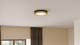 Quoizel Weldin LED Flush Mount in Matte Black Gold - WLN1611MBKG Quoizel Weldin LED Flush Mount in Matte Black Gold - WLN1611MBKG