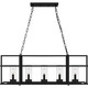 Quoizel Damien Five Light Island Chandelier in Earth Black - DMN537EK