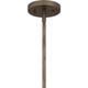 Quoizel Cross Six Light Chandelier in Statuary Bronze - CRO5026SU