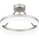 Quoizel Cohen LED Semi Flush Mount in Brushed Nickel - PCOH1716BN
