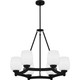Quoizel Penning Six Light Chandelier in Matte Black - PNG5028MBK