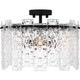 Quoizel Caspian Four Light Semi Flush Mount in Matte Black - PCCAS1716MBK