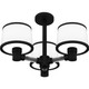Quoizel Kylen Three Light Semi Flush Mount in Matte Black - KYL1722MBK