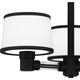 Quoizel Kylen Three Light Semi Flush Mount in Matte Black - KYL1722MBK