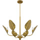 Quoizel Bayley Six Light Chandelier in Aged Brass - BAY5028AB