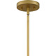 Quoizel Bayley Six Light Chandelier in Aged Brass - BAY5028AB