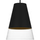 Quoizel Peregrine One Light Pendant in Brushed Black - PRG1514BBK Quoizel Peregrine One Light Pendant in Brushed Black - PRG1514BBK