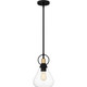 Quoizel Quoizel Piccolo Pendant One Light Mini Pendant in Matte Black - QPP6187MBK