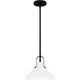 Quoizel Brink One Light Pendant in Matte Black - BIK1510MBK Quoizel Brink One Light Pendant in Matte Black - BIK1510MBK