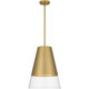 Quoizel - PRG1514BRG - One Light Pendant - Peregrine - Brushed Gold Quoizel - PRG1514BRG - One Light Pendant - Peregrine - Brushed Gold