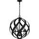 Quoizel Blacksmith Four Light Pendant in Earth Black - BMS2820EK