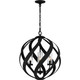Quoizel Blacksmith Four Light Pendant in Earth Black - BMS2820EK
