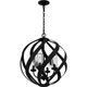 Quoizel Blacksmith Four Light Pendant in Earth Black - BMS2820EK