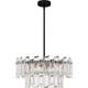 Quoizel Dion Six Light Pendant in Matte Black - PCDIN2819MBK