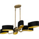 Quoizel Madden Six Light Linear Chandelier in Aged Brass - MAD641AB