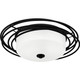 Quoizel Calliope Two Light Flush Mount in Matte Black - CPE1620MBK Quoizel Calliope Two Light Flush Mount in Matte Black - CPE1620MBK