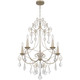 Quoizel Merida Five Light Chandelier in Vintage Gold - MER5028VG Quoizel Merida Five Light Chandelier in Vintage Gold - MER5028VG
