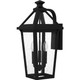 Quoizel Boulevard Three Light Outdoor Wall Mount in Matte Black - BLV8409MBK
