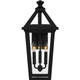 Quoizel Boulevard Three Light Outdoor Wall Mount in Matte Black - BLV8409MBK
