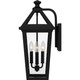 Quoizel Boulevard Three Light Outdoor Wall Mount in Matte Black - BLV8409MBK