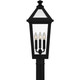 Quoizel Boulevard Three Light Outdoor Post Mount in Matte Black - BLV9009MBK