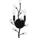 Quoizel Heiress Two Light Wall Sconce in Matte Black - HEI8709MBK