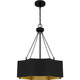 Quoizel Quoizel Pendant Four Light Pendant in Matte Black - QP6755MBK