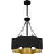 Quoizel Quoizel Pendant Four Light Pendant in Matte Black - QP6755MBK