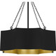 Quoizel Quoizel Pendant Four Light Pendant in Matte Black - QP6755MBK