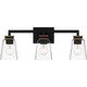 Quoizel - ALY8623MBK - Three Light Bath - Almany - Matte Black