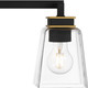 Quoizel Almany Three Light Bath in Matte Black - ALY8623MBK