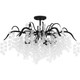 Quoizel Maple Six Light Semi-Flush Mount in Earth Black - MAP1728EK