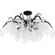 Quoizel Maple Six Light Semi-Flush Mount in Earth Black - MAP1728EK