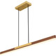 Quoizel Colter LED Linear Chandelier in Brushed Gold - PCCOT148BRG