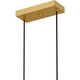 Quoizel Colter LED Linear Chandelier in Brushed Gold - PCCOT148BRG