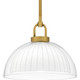 Quoizel Quoizel Pendant One Light Pendant in Brushed Gold - QP6217BRG