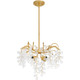 Quoizel Maple Four Light Pendant in Gold Leaf - MAP2820GFL