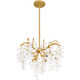 Quoizel Maple Four Light Pendant in Gold Leaf - MAP2820GFL