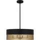 Quoizel Quoizel Pendant Four Light Pendant in Matte Black - QP6740MBK