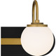 Quoizel Desmond Three Light Bath in Matte Black - DES8624MBK