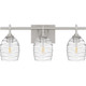 Quoizel Lucy Three Light Bath in Brushed Nickel - LCY8622BN